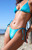 Pacsun Women's Blue Summer Shine Side Tie Bikini Bottom - 0811451180213040