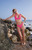 Pacsun Women's Magenta Ellie Scrunch Bralette Bikini Top - 0810451180076369