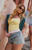 Pacsun Women's Jamie Low Rise Jean Micro Shorts Studded Star Light Blue - 0829602180152