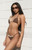 Dippin' Daisy's Women's x Pacsun Brown Seashell Palm Triangle Bikini Top - 0825600980026