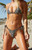 Pacsun Women's Leopard Tessa Double Tunnel Curtain Side Tie Cheeky Bikini Bottom - 0811603490002960