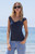 John Galt Women's Navy Polka Dot Malena Top - 0704601601567
