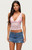 Edikted Women's Vanya Sheer Lace V Neck Top - 0260609690029