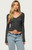Edikted Women's Gayle Lacey Button Up Top - 0263609690021