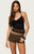 Edikted Women's Asymmetric Fringe Sheer Lace Halter Top - 0263609690035