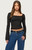 Edikted Women's Kailin Lacey Flared Sleeve Top - 0263609690060