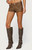 Edikted Women's Idara Faux Leather Micro Shorts - 0266609690011