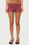 Edikted Women's Monikah Striped Foldover Micro Shorts - 0266609690026