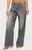 Edikted Women's Raelynn Washed Low Rise Baggy Jeans - 0267609690002
