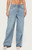 Edikted Women's Cailin Contrast Panel Low Rise Baggy Jeans - 0267609690018