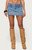 Edikted Women's Gloriana Braided Denim Mini Skort - 0269609690011
