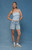 Pacsun Women's Sophie Jean Mom Shorts Raw Cut Light Blue - 0829602840071