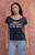 John Galt Women's Robyn Girls Invented Punk Rock Off-The-Shoulder Top - 0790601600497