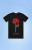 HASTAMUERTE Men's Retro 4 Bred Barbed Roses T-Shirt - 0097611340021
