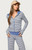 Edikted Women's Meggy Striped Zip Up Hoodie - 0265609690011