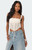 Edikted Women's Dafne Gathered Sheer Mesh - 0731609690548