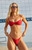 Pacsun Women's Red Sandra Binded Cheeky Bikini Bottom - 0811603490003060