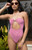 Pacsun Women's Red Gingham Raquel Strapless One Piece Swimsuit - 0801451180006060