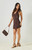 Beverly and Beck Women's Mia Hardware Wrap Mini Dress - 0870461580004