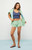 Pacsun Women's Ultra Soft Fleece Core Hibiscus Mini Sweat Shorts - 0821484260018