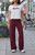 John Galt Women's Burgundy Priscilla Flare Pants - 0844601600370