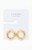 LA Hearts Women's 14K Gold Plated Chunky Hoop Earrings - 0656610500032