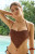 Pacsun Women's Brown Alex Crochet Bandeau Bikini Top - 0810451180103020