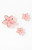 LA Hearts Women's 3 Pack Pink Metal Hair Claw Clips - 0673603660017