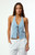 Rhythm Women's Gingham Louise Tie Front Halter Top - 0731483770018