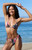 Pacsun Women's Floral Tessa Double Tunnel Curtain Side Tie Cheeky Bikini Bottom - 0811603490002710