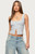 Edikted Women's Katiya Pinstripe Button Up Top - 0260609690044