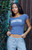 John Galt Women's Georgetown Applique Bonnie Short Sleeve T-Shirt - 0790601600006