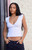 John Galt Women's Gray Amara Surplice Tank Top - 0704601601900