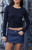 John Galt Women's Black Knit Long Sleeve Top - 0704601601902
