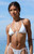 Pacsun Women's White Grid Summer Triangle Bikini Top - 0810603590091010