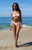 Pacsun Women's Pink Celeste Shine V Side Tie Cheeky Bikini Bottom - 0811603490008066
