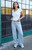 John Galt Women's Silver Hilary Yoga Baggy Sweatpants - 0844601600361