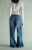 RARE DNM EDIT Women's Medium Blue Rhinestone R & D Ultra Low Rise Baggy Jeans - 0860454210414