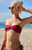 VDM The Label Women's Red Shine Bailey Bandeau Bikini Top - 0825603500008