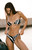 SUNKISSED Women's Animal Print High Cut Cheeky Bikini Bottom - 0825611560014