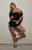 Pacsun Women's Black Ultra Soft Fleece Core Mini Sweat Shorts - 0821461580039