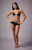 Third Charm Women's Black Summer Chain Triangle Bikini Top - 0810451180119