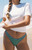 Pacsun Women's Striped Rae High Cut Bikini Bottom - 0811451180353092
