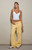Pacsun Women's Yellow Ultra Soft Fleece Baggy Sweatpants - 0850461580057