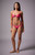 Third Charm Women's Pink Shine Naya Ring Side Tie Cheeky Bikini Bottom - 0811603490015