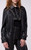AZALEA WANG Women's Oakly Black Fringe Faux Leather Western Jacket - 0760611590074