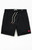 Pacsun Men's Black Salt Solid 6" Volley Swim Trunks - 0150609530110