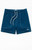 Pacsun Men's Blue Solid Seersucker 4.5" Swim Trunks - 0150609530104