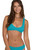 Billabong Women's Blue Scrunch Scoop Tank Bikini Top - 0825611030025