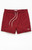 Pacsun Men's Maroon Solid Seersucker 4.5" Swim Trunks - 0150609530114
